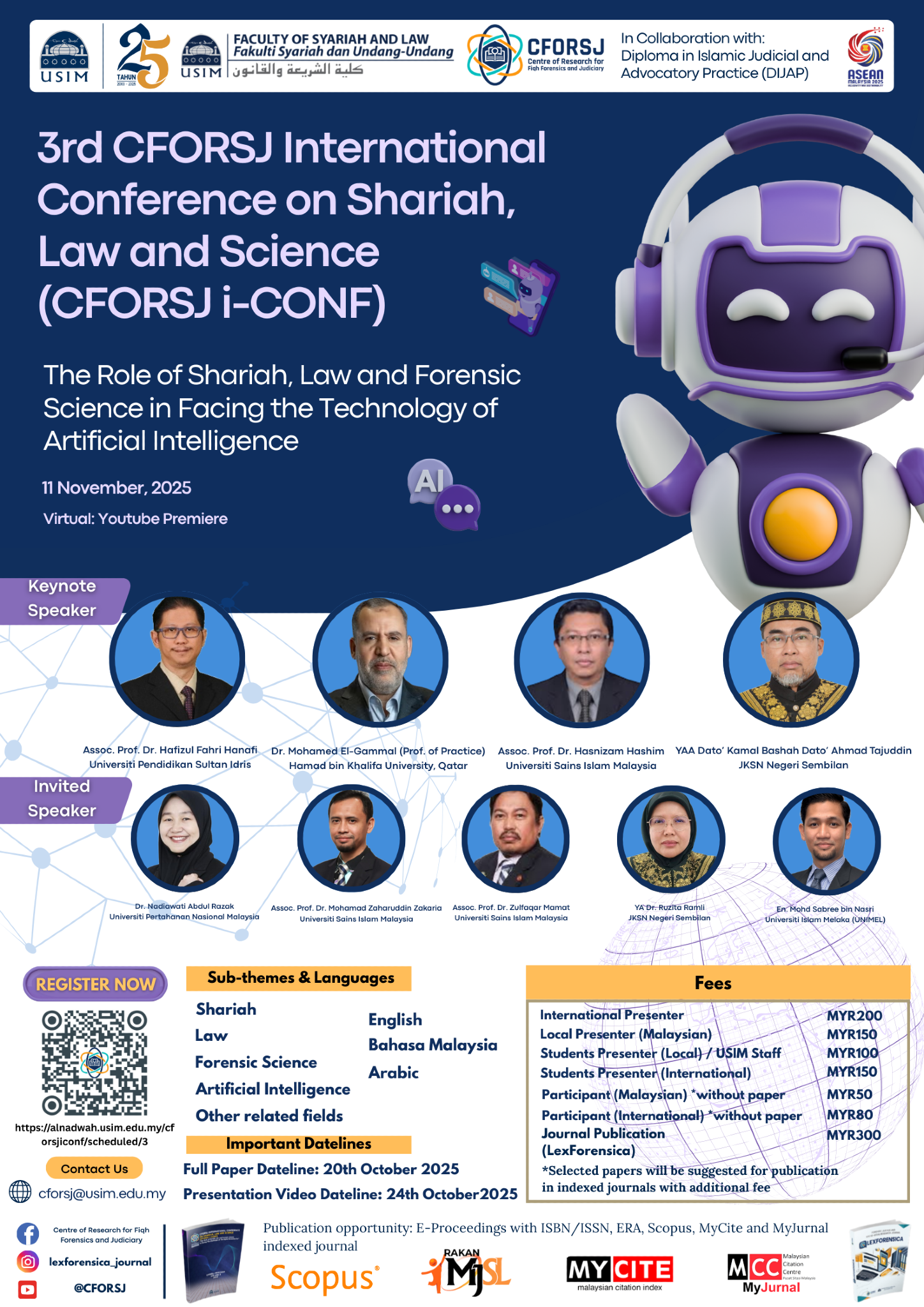 3rd International Conference on Syariah, Law and Science (CFORSJ i-CONF 2025)